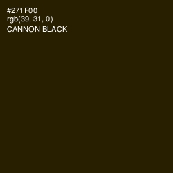 #271F00 - Cannon Black Color Image